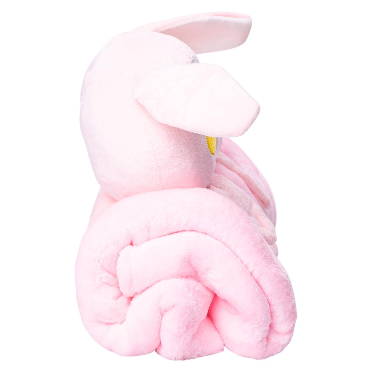 М'яка іграшка-плед Colorful Home Зайчик 2в1 120x160 см Рожевий (5616-68P) - фото 3 М'яка іграшка-плед Colorful Home Зайчик 2в1 120x160 см Рожевий (5616-68P) - фото 3
