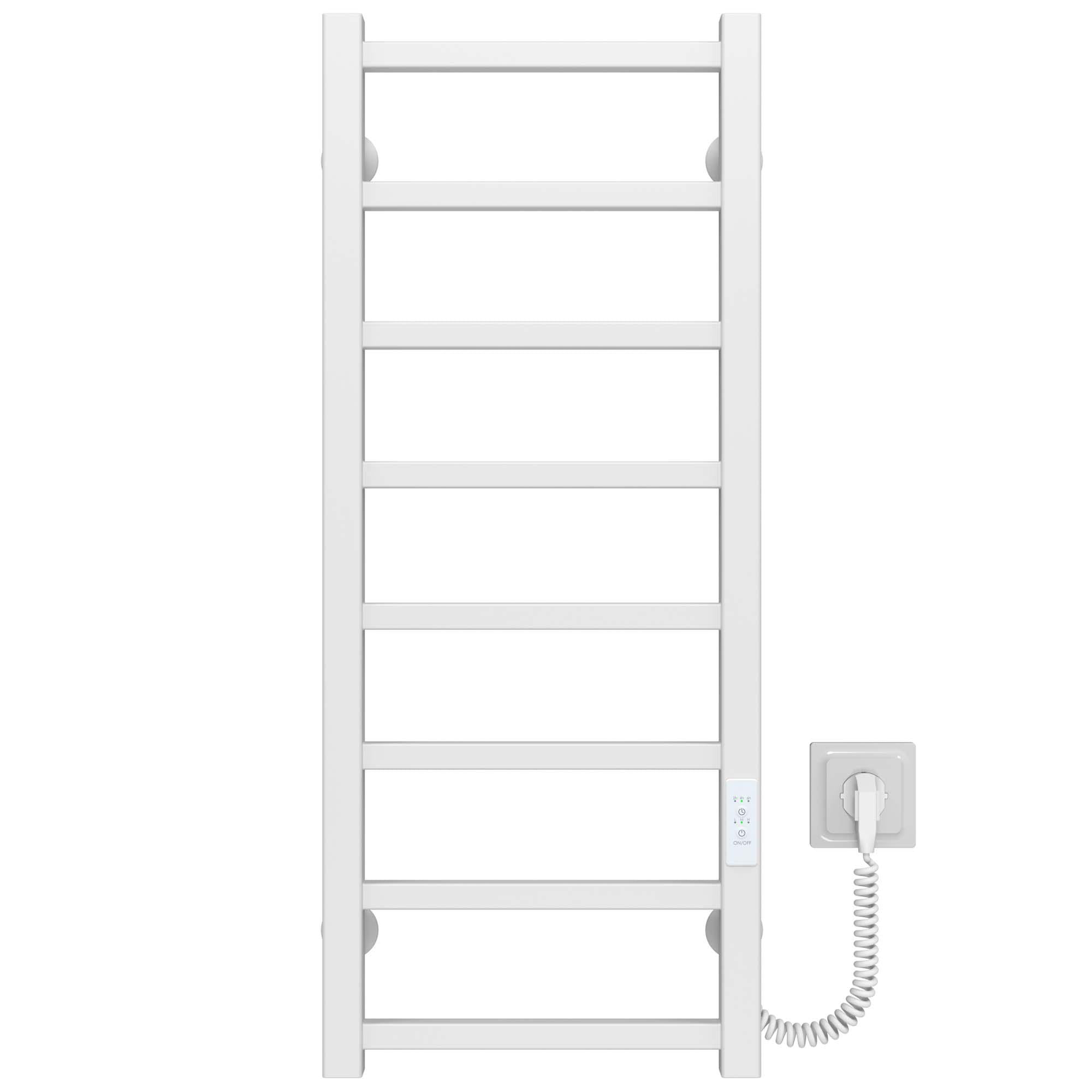 Рушникосушарка електрична Deffi Forest П8 JD04 праве підключення нержавіюча сталь 200х800 мм Білий (A.FR.80.20.8.E.W.R.4)