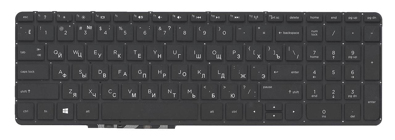 Клавіатура для ноутбука HP Envy TouchSmart 15-j051 матова (720244-251)
