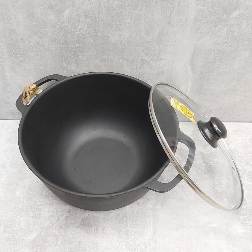 Каструля чавунна зі скляною кришкою та литими ручками 6 л (T404C3) - фото 3 Каструля чавунна зі скляною кришкою та литими ручками 6 л (T404C3) - фото 3