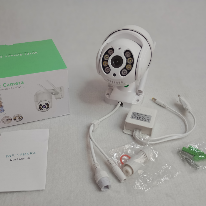 Камера видеонаблюдения внешняя беспроводная с Wi-Fi и 4-кратным зумом Белый (A8B-4MP-Whitе) - фото 5