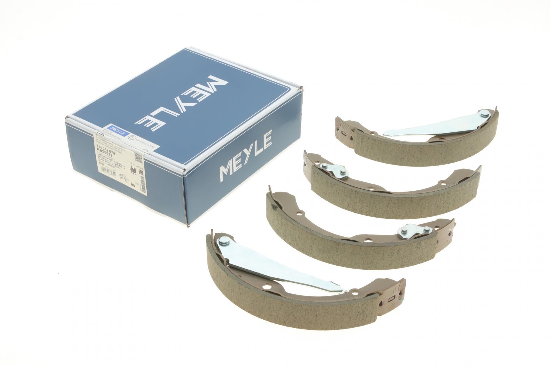 Колодки тормозные задние Meyle для VW Caddy II 95-04 барабанные (114 042 0701)