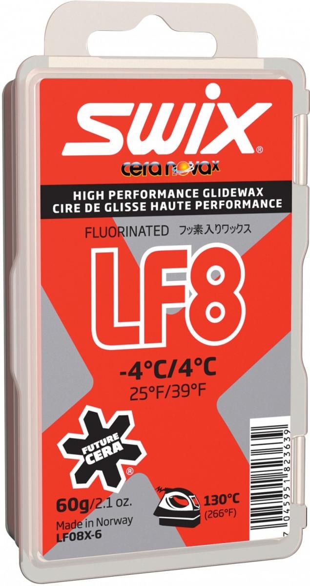 Парафин Swix LF8X Red -4°C/4°C 60g (1052-LF08X-6)