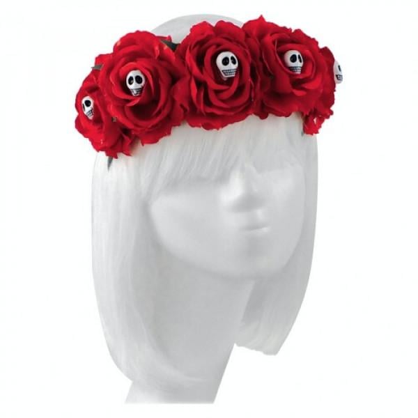 Декор на Хелоуїн Seta Вінок Розарія з черепами (19-925RD) Декор на Хелоуїн Seta Вінок Розарія з черепами (19-925RD)