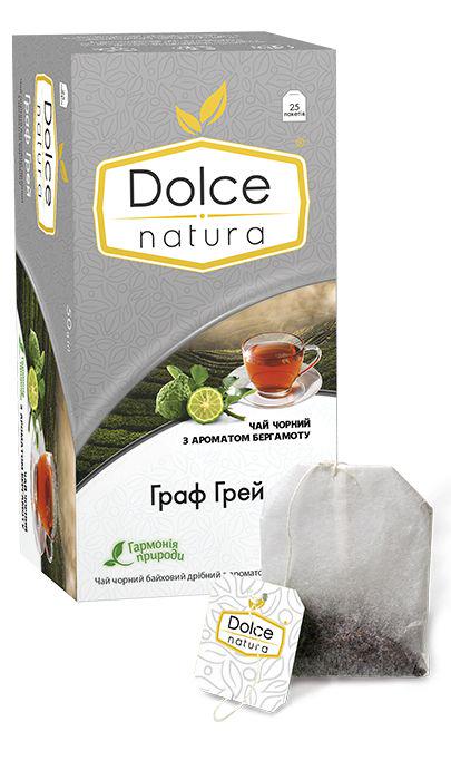 Чай чорний з бергамотом Dolce Natura Граф Грей 2 г 25 шт. (4820093482646)