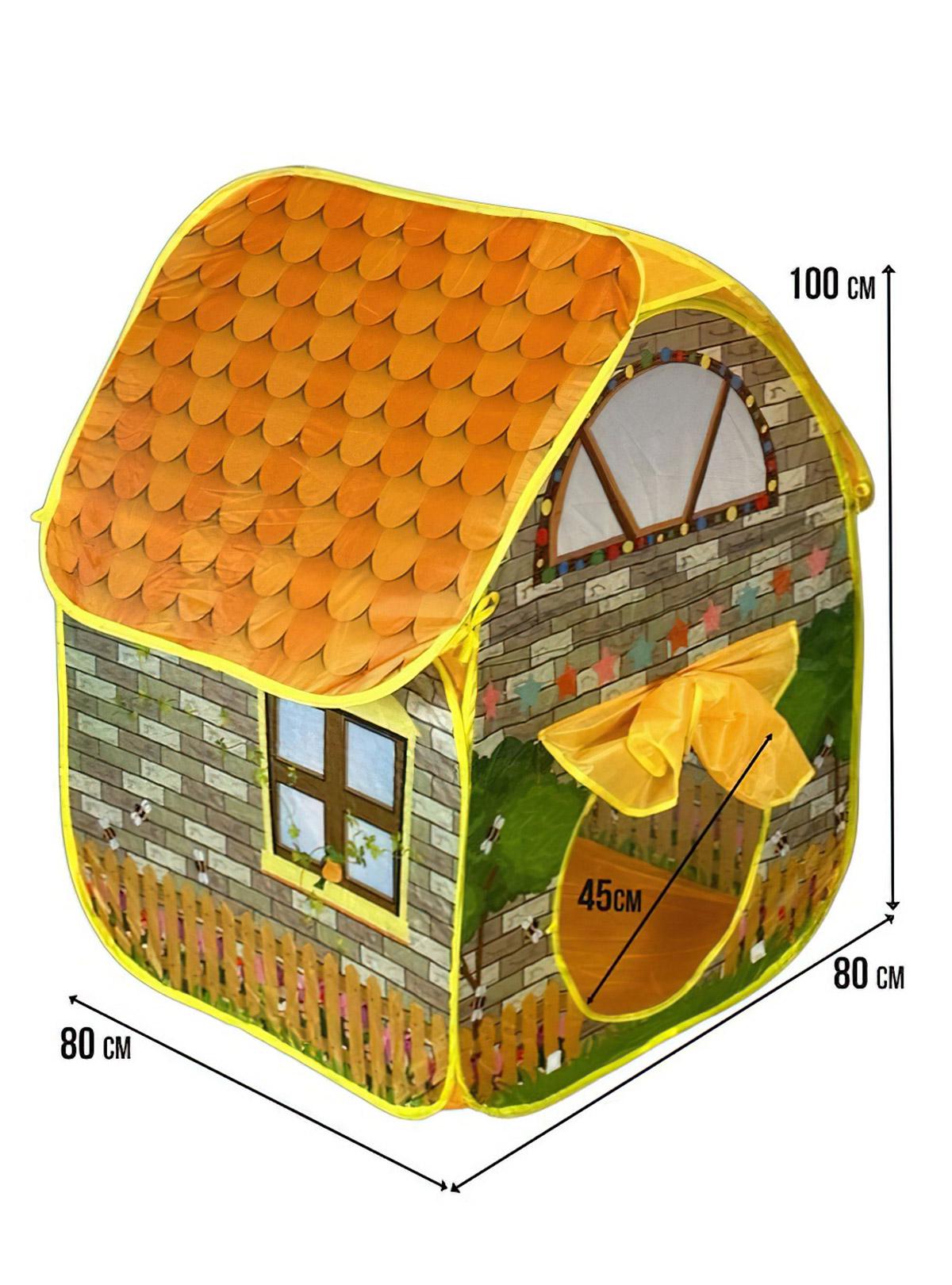 Палатка детская с туннелем игровая 8940 OnePro Бежевый (66925) - фото 6