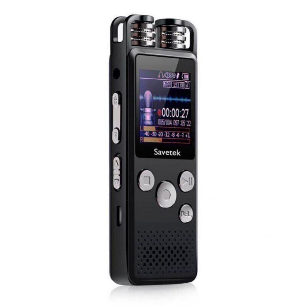 Диктофон профессиональный цифровой Savetek GS-R07 32 Гб стерео SD до 64 Гб