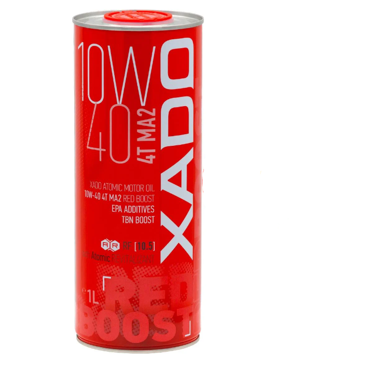 Моторное масло XADO Atomic Oil 10W-40 4T MA2 Red boost 1 л