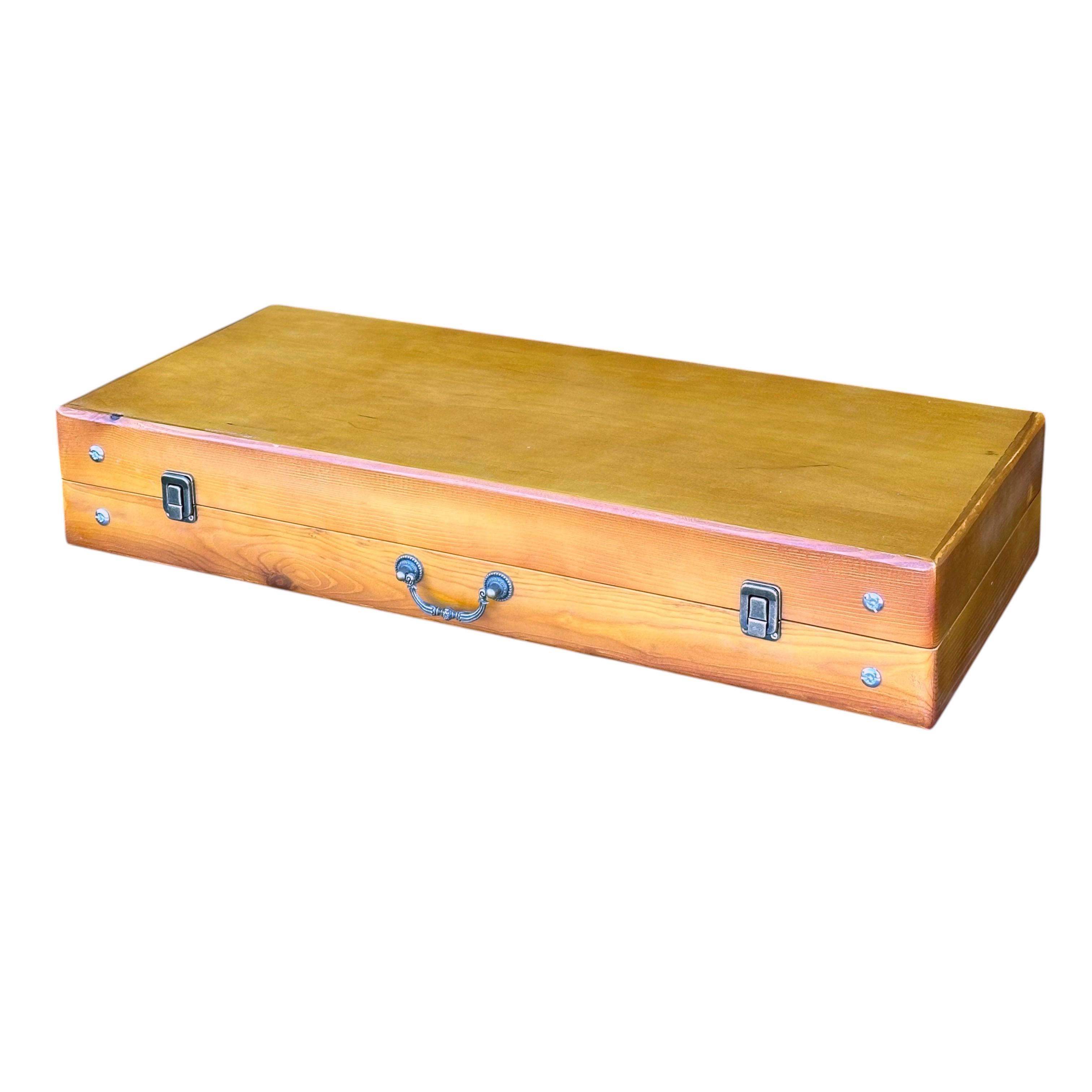 Подарунковий набір шампурів Mzavod Пікнік із нержавіючої сталі в дерев’яному кейсі-стілі 680x300x110 мм (136-17-1191510000808) - фото 4 Подарунковий набір шампурів Mzavod Пікнік із нержавіючої сталі в дерев’яному кейсі-стілі 680x300x110 мм (136-17-1191510000808) - фото 4