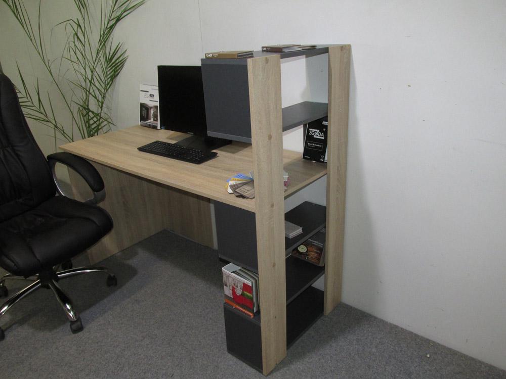 Стіл комп'ютерний з полицями М-Зон Джеко 1416P правий Сонома/Антрацитовий - фото 5 Стіл комп'ютерний з полицями М-Зон Джеко 1416P правий Сонома/Антрацитовий - фото 5