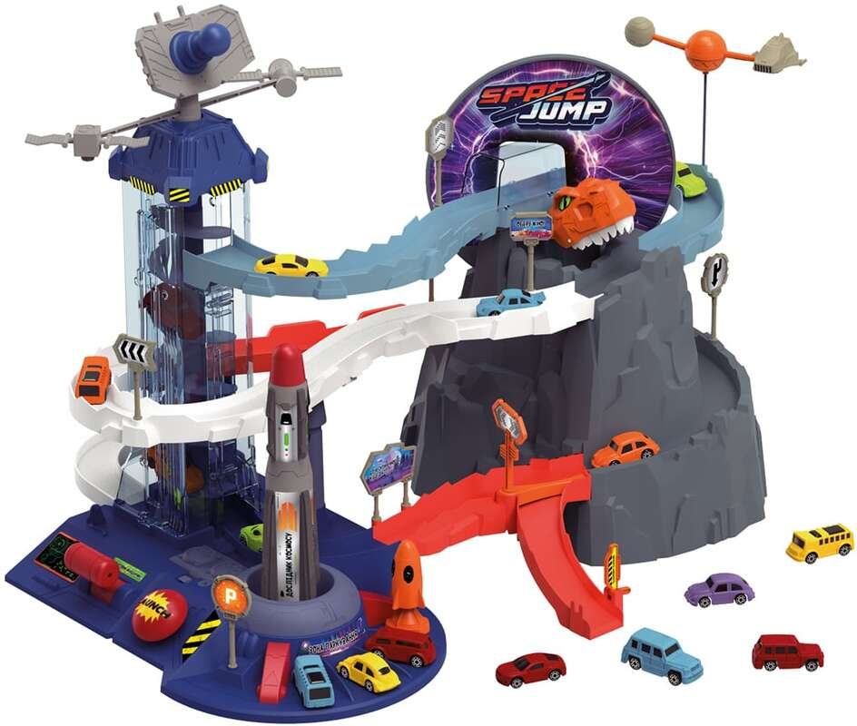 Игровой набор ZIPP Toys Dino 5508 автотрек-ракета электрический/6 машинок/лифт (3162964272)