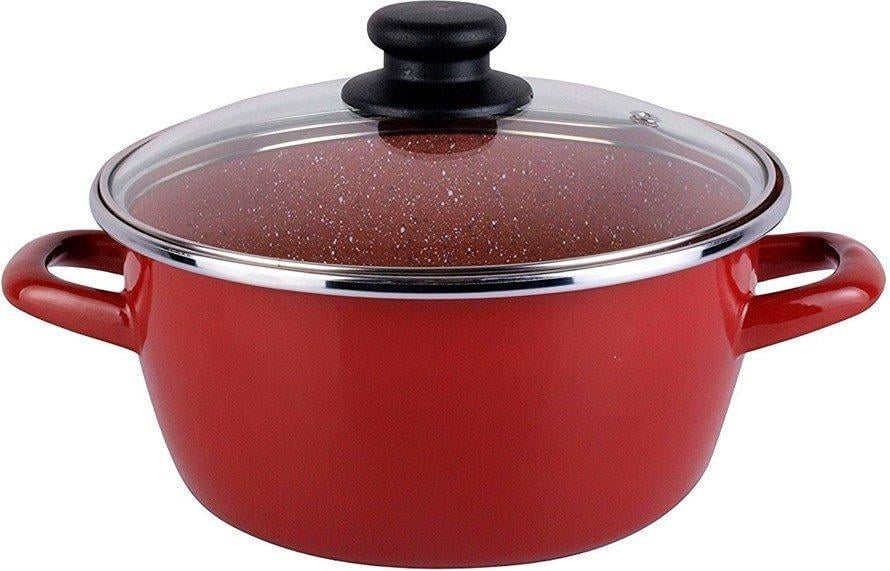 Кастрюля стальная Vitrinor Toscana Terracotta эмалированная с крышкой 20 см 2,5 л (1105728)