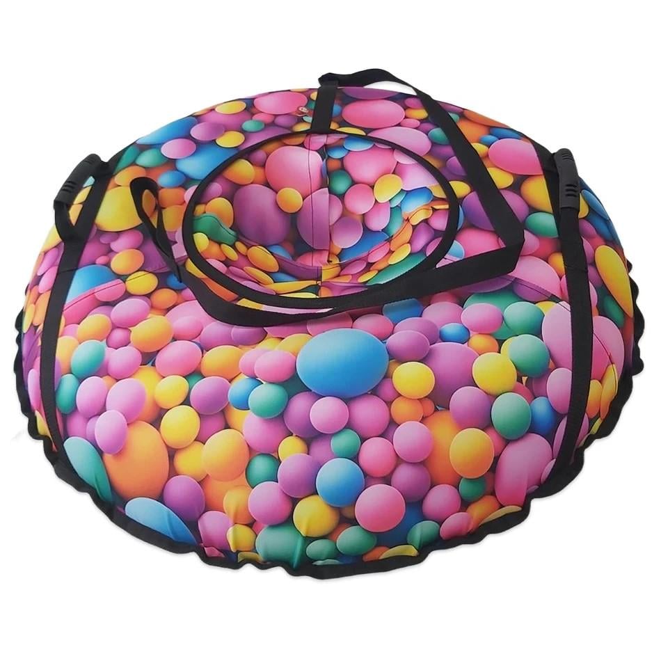 Санки надувные Шарики с камерой 100 см Разноцветный (RU22515)
