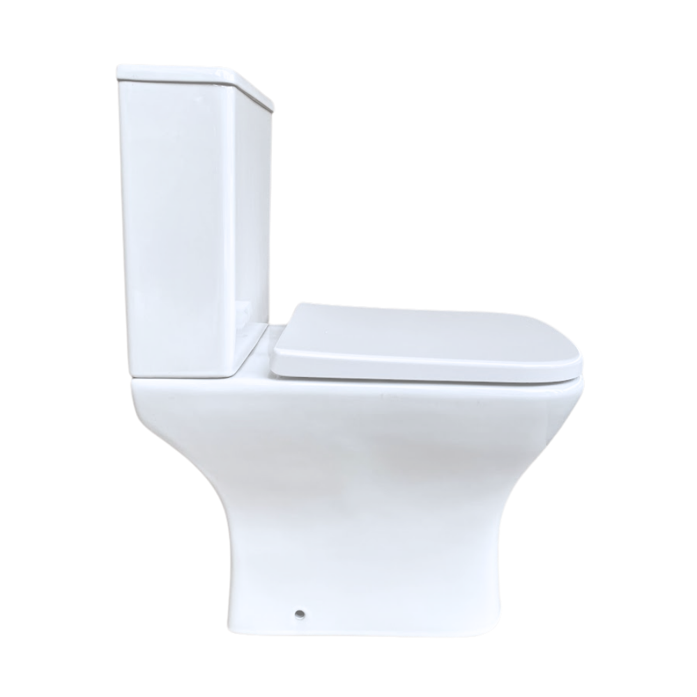 Унитаз-компакт Keramika Nova F6155 3/6 безобедочный с сиденьем (000007437)