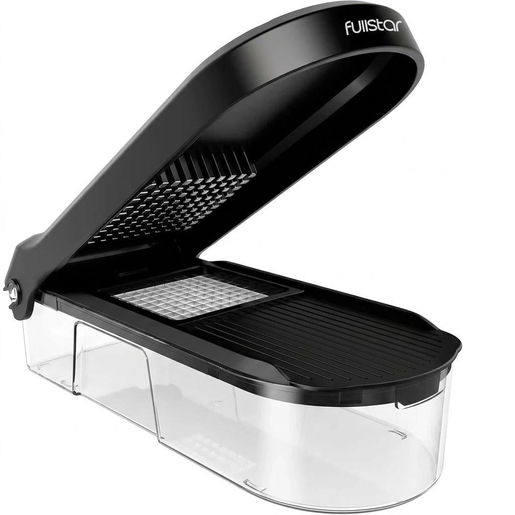 Овочерізка Fullstar Mandoline Slicer з контейнером Black (34789454) Овочерізка Fullstar Mandoline Slicer з контейнером Black (34789454)