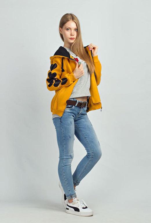 Толстовка Blue X Space 1378 р. 44 Желтый (40001) - фото 7 Толстовка Blue X Space 1378 р. 44 Желтый (40001) - фото 7