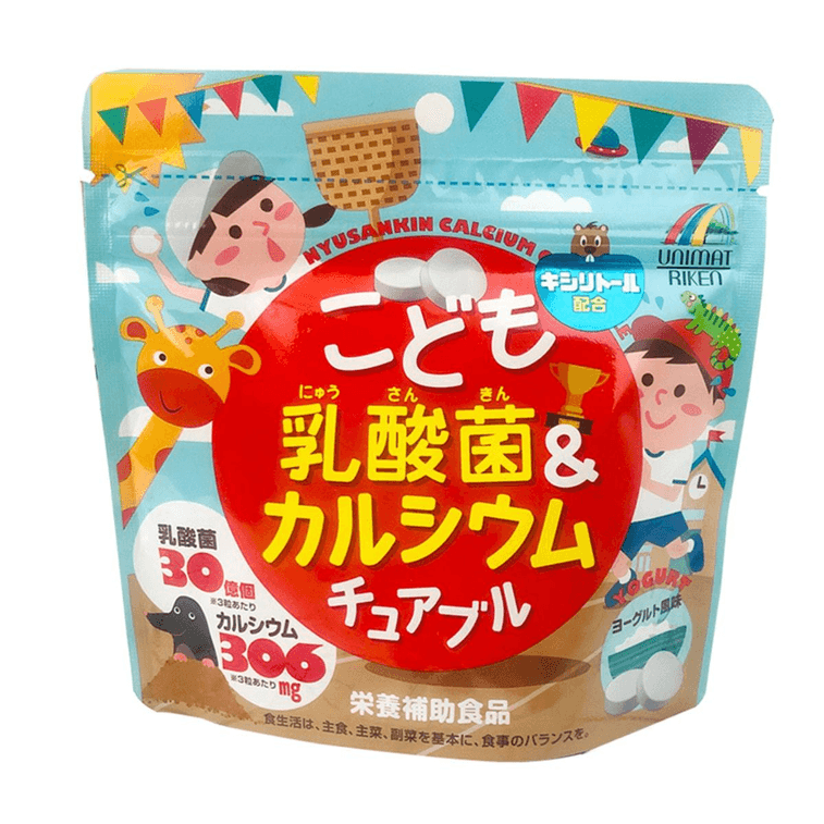 Витамины жевательные Unimat Riken с лактобактериями и кальцием 90 шт. (672977)