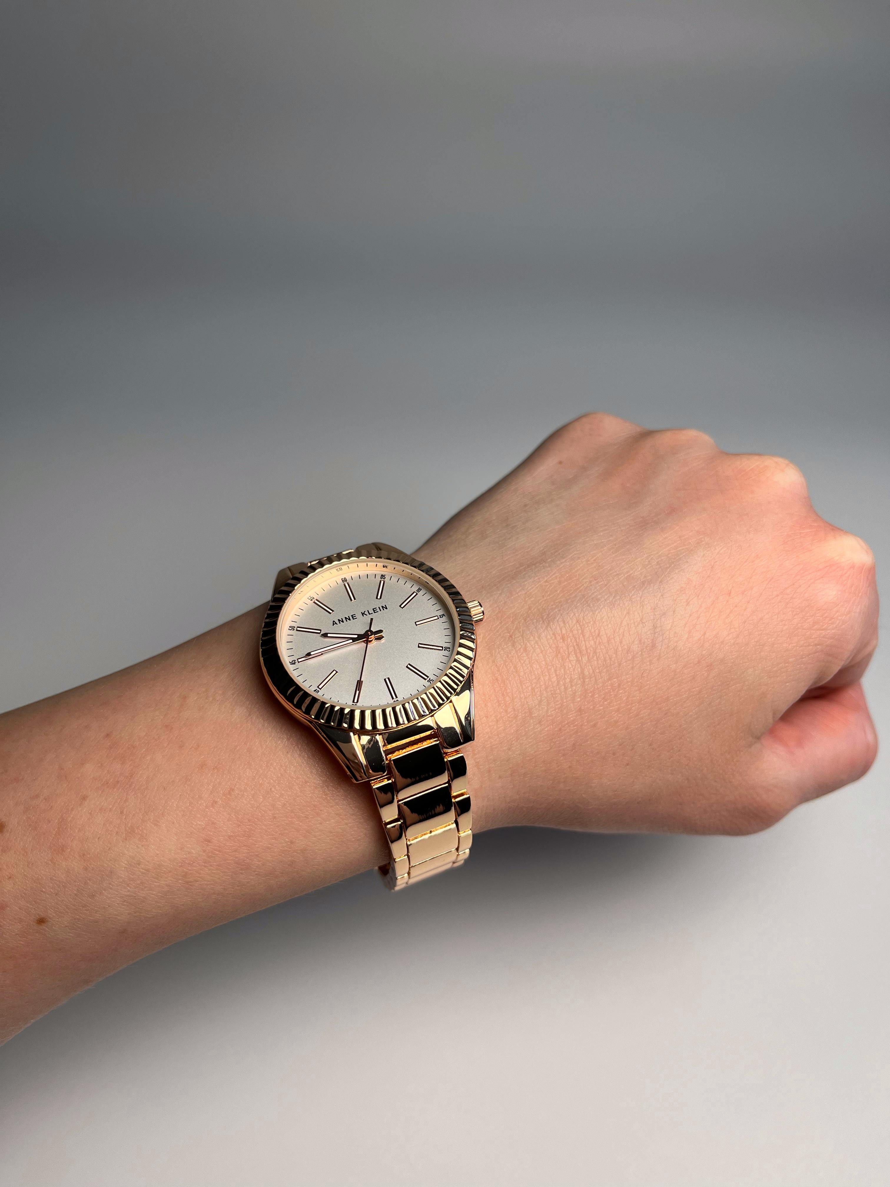 Часы женские Anne Klein AK/4172SVRG Золотистый (15359818) - фото 6 Часы женские Anne Klein AK/4172SVRG Золотистый (15359818) - фото 6