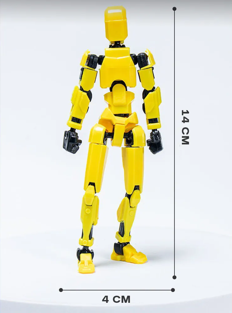 Робот-людина шарнірний 3D з пластику dummy 13 61 дет. Синьо-помаранчевий (139) - фото 6 Робот-людина шарнірний 3D з пластику dummy 13 61 дет. Синьо-помаранчевий (139) - фото 6