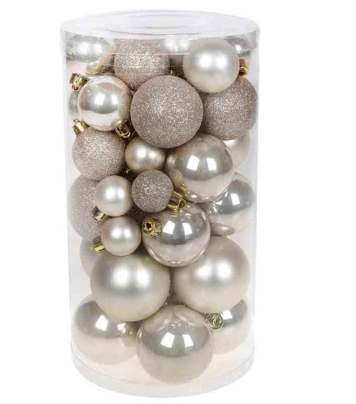 Набор пластиковых новогодних шаров Микс 40 шт. (13791)