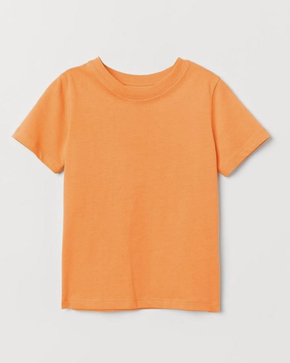 Футболка детская H&M 110-116 см Оранжевый (800)