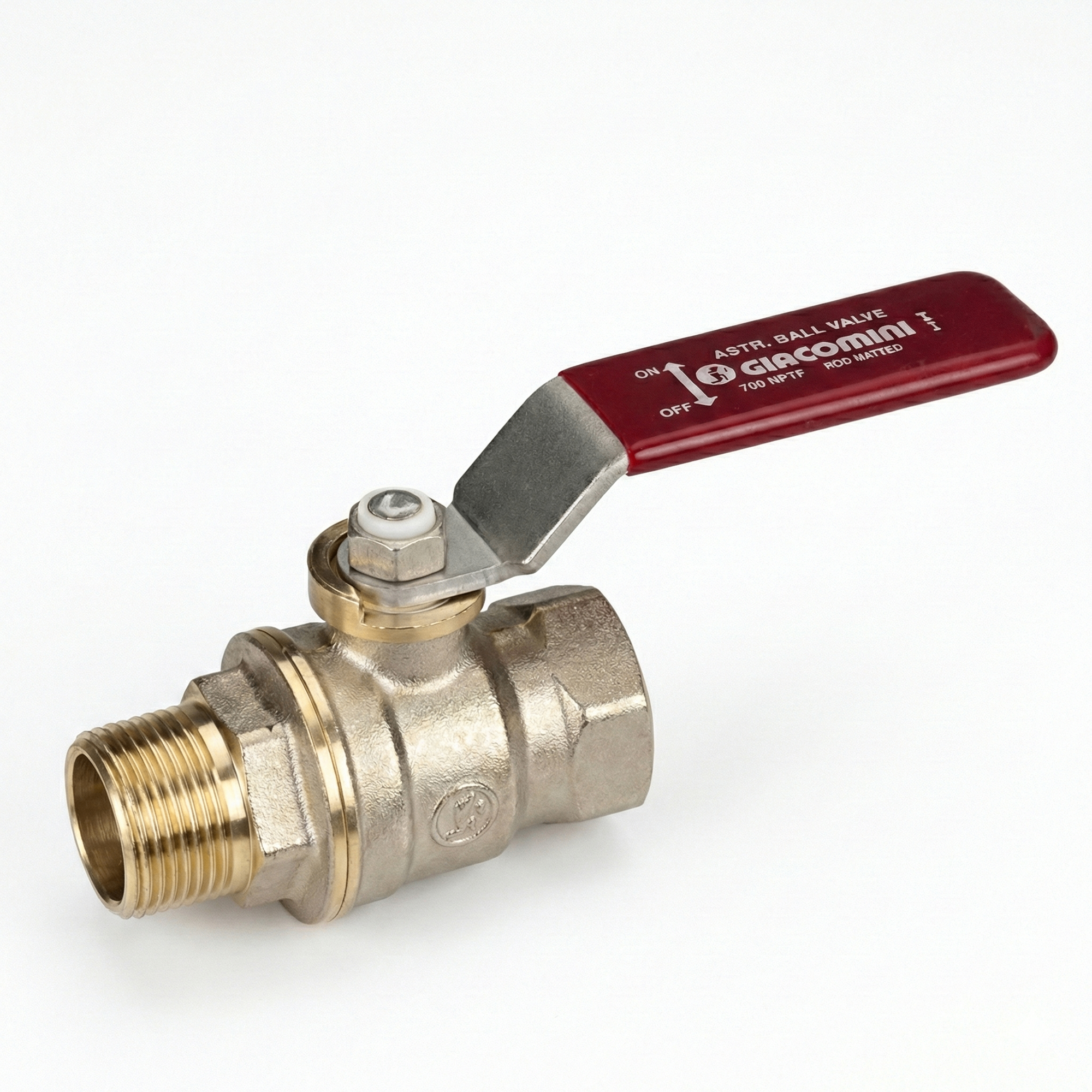 Кран кульовий Giacomini DADO 1 1/2" ВЗ прямий латунь (R914LX027)