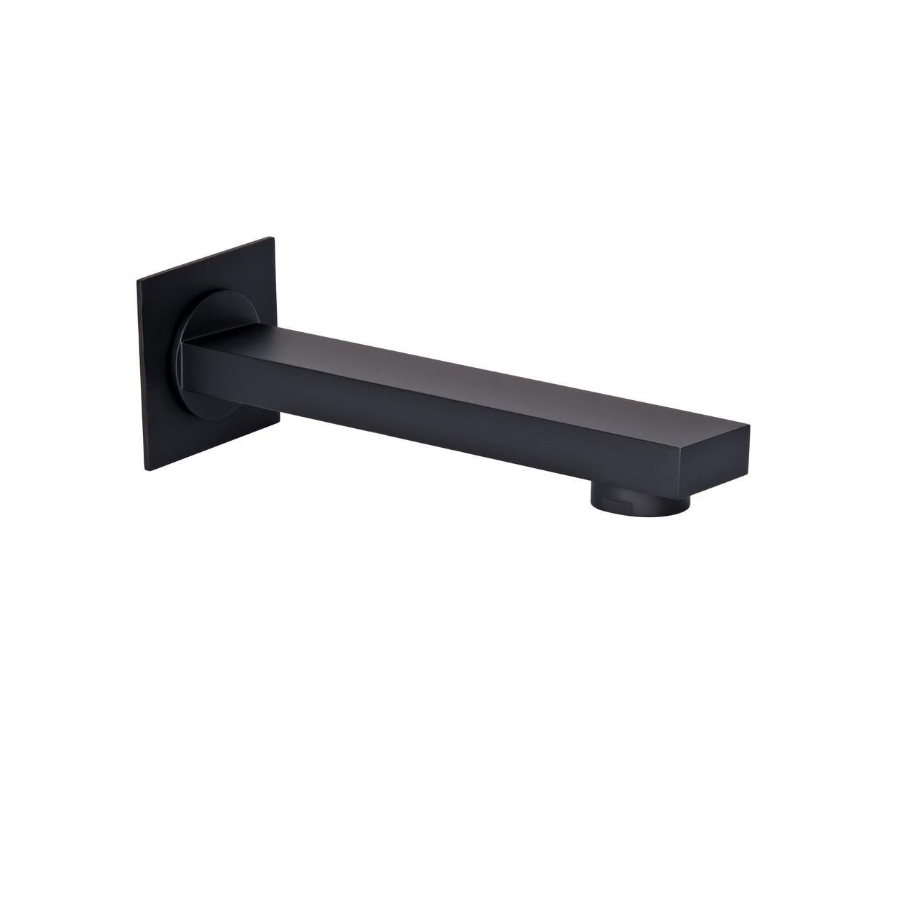 Излив для систем скрытого монтажа Qtap Vytok прямоугольный 180 мм Black Matt (QTVYT246BLM45933)