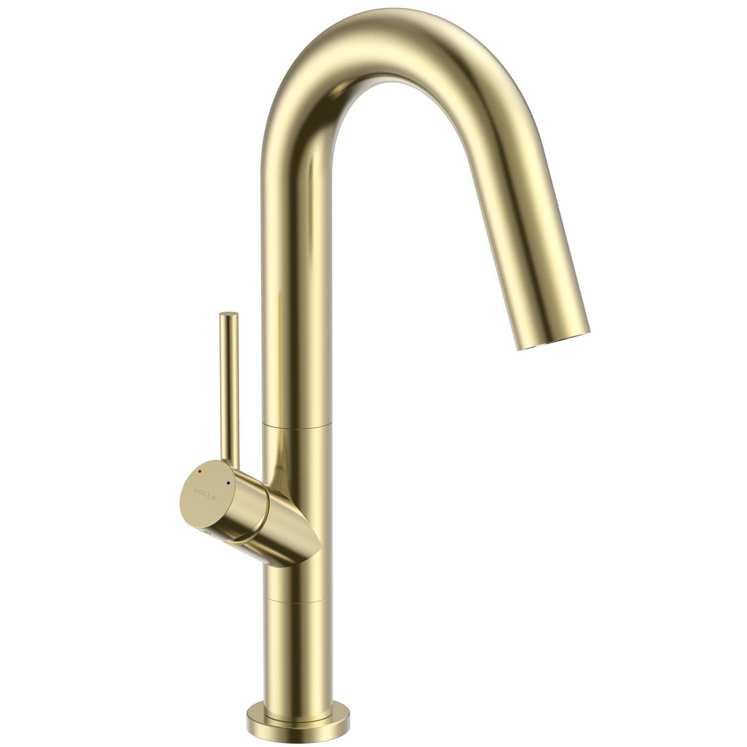 Смеситель для кухни VOLLE Cruze 1547.110215 однорычажный Золотой (115693)