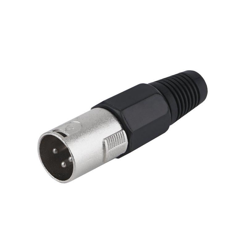 Штекер XLR 3pin на кабель Черный (A262023)