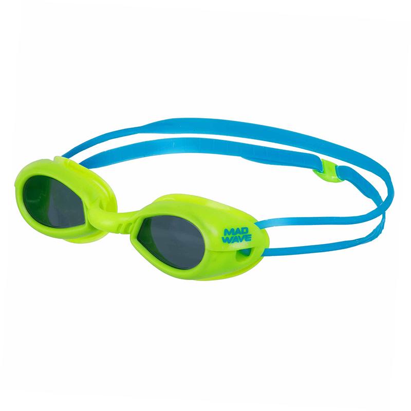 Окуляри для плавання Mad Wave Comet Kids M041003 Салатово-Блакитний (60444277)
