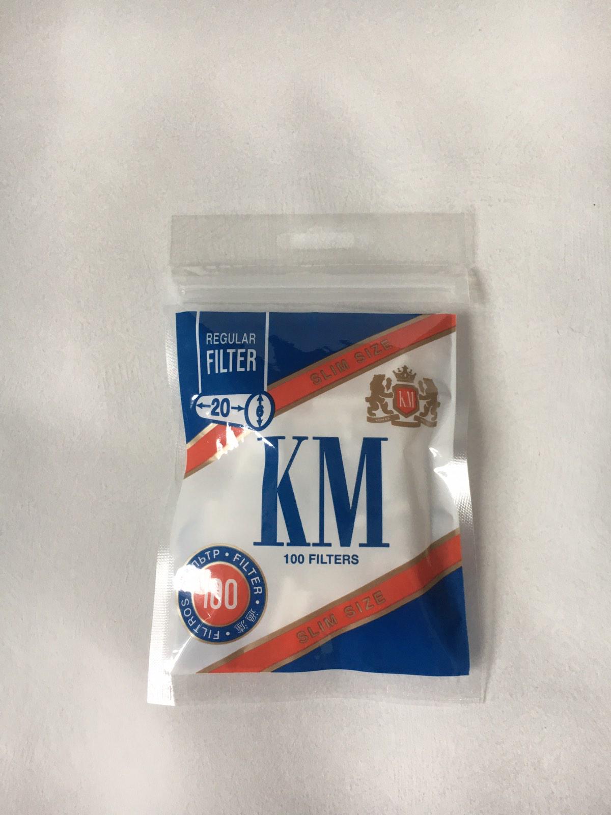 Фільтри для паління KM Filters Regular Slim Size 100 шт.