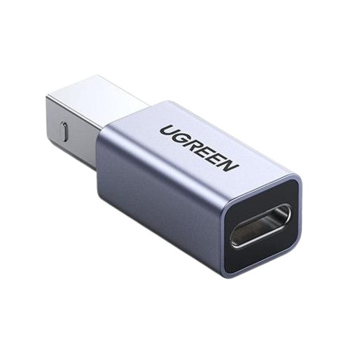 Перехідник UGREEN US382 USB C на USB B Printer Adapter для принтера/жорсткого диска/док станції/факсу Grey (20120)
