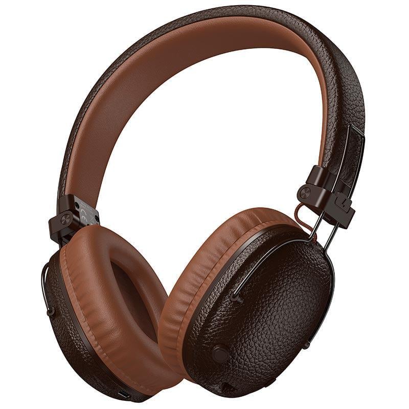 Гарнітура бездротова Borofone BO34 Suenos з мікрофоном Bluetooth 5.4 AUX акумулятор 300 mAh до 32 год Brown (26815)