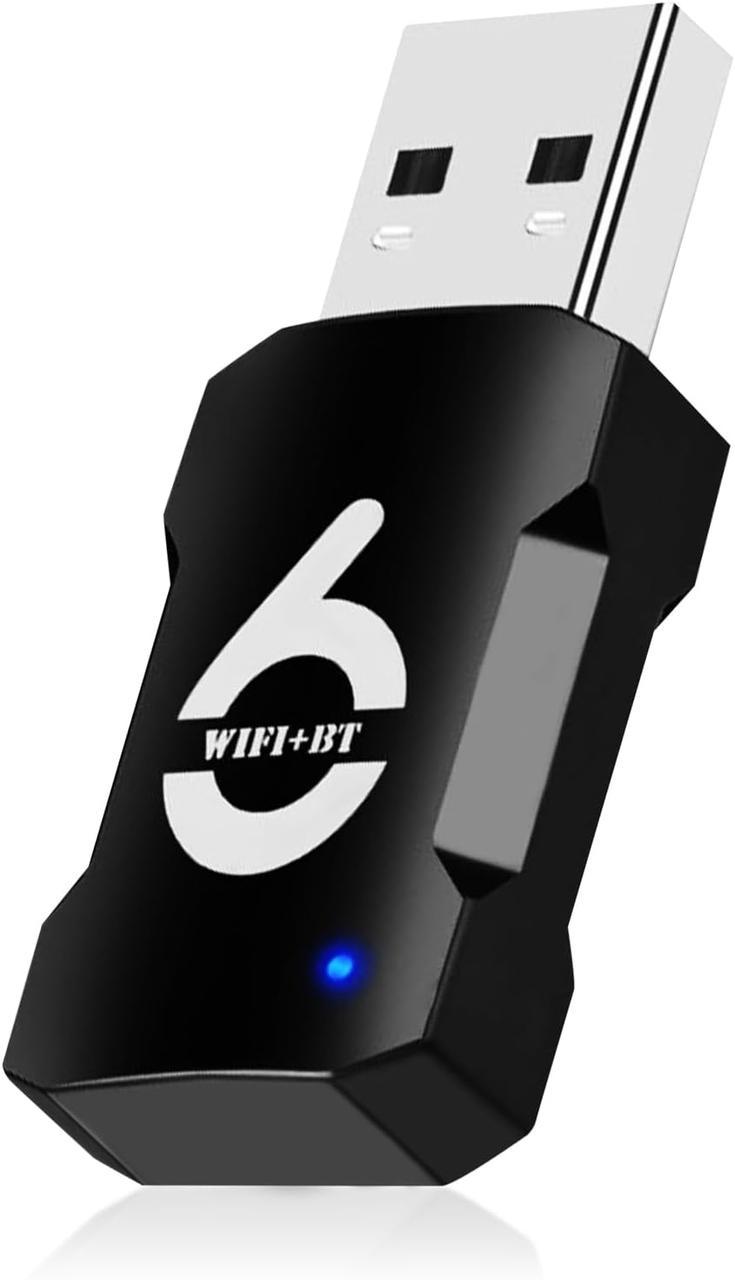 Адаптер-USB WLAN для ПК Bluetooth 5.3 AC 900 Мбіт/с дводіапазонний WiFi 6 (2861461034)