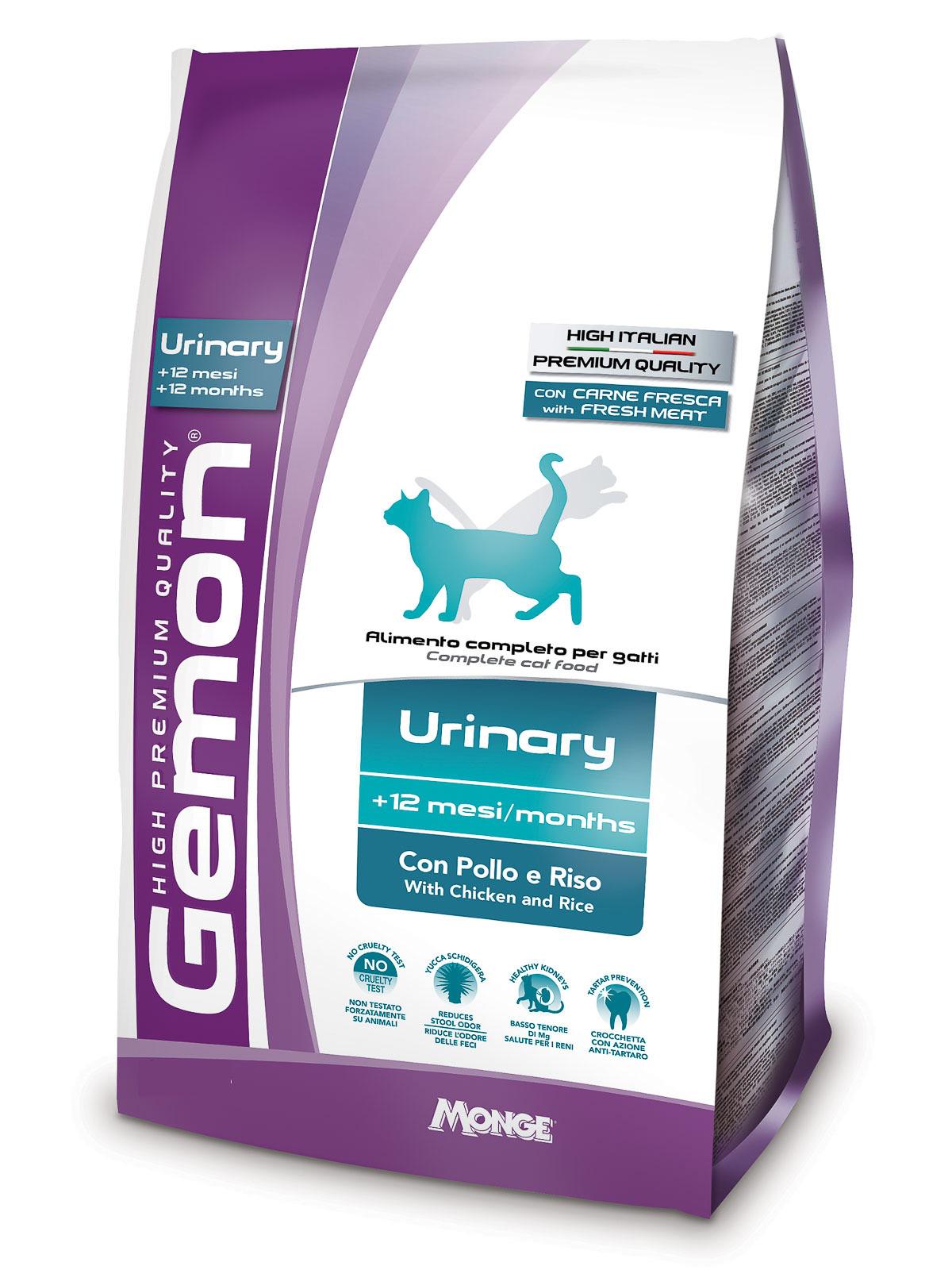 Корм сухой для кошек GEMON Cat Urinary Chicken&Rice 1,5 кг (24390075)