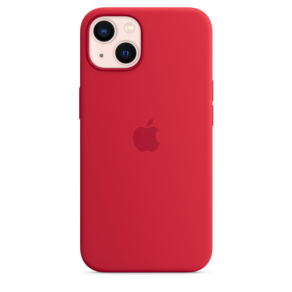 Силіконовий чохол-накладка Apple Silicone Case for iPhone 13, Product Red (HC)(A) - фото 4