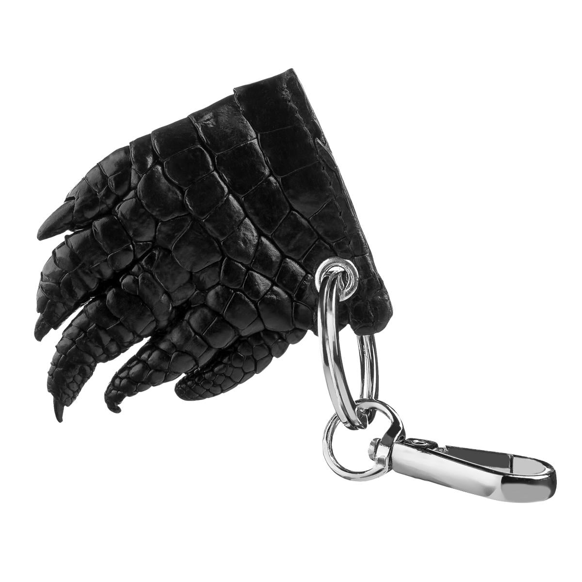 Брелок Crocodile Leather 18241 из натуральной кожи крокодила Черный Брелок Crocodile Leather 18241 из натуральной кожи крокодила Черный