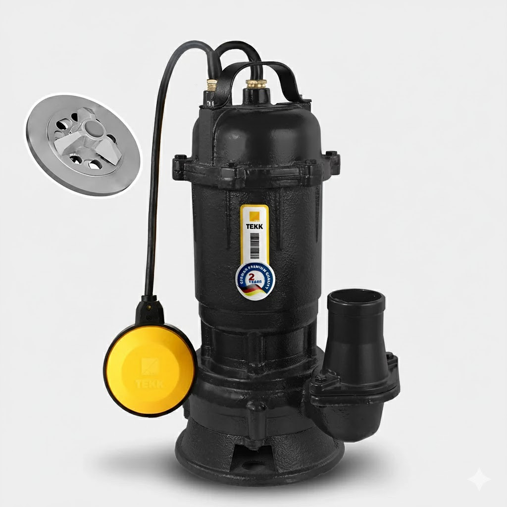 Дренажно-фекальный насос TEKK HAUS SDF 1.3-10 CUT с измельчителем 1300W 230V 50 Hz кабель 10 м (31488572)