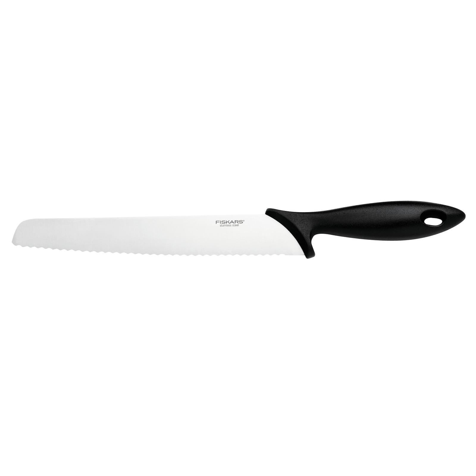 Кухонный нож Fiskars Essential для хлеба 23 см Black (1065564) (1154)