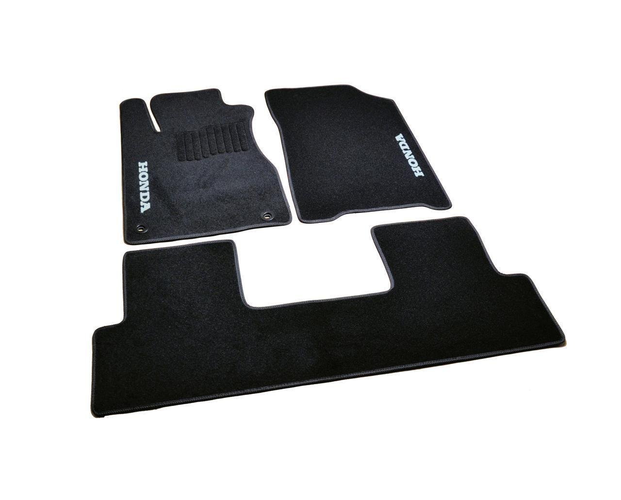 Килимки в салон ворсові для Honda CR-V 2012-3 шт. Чорний (1398312913)