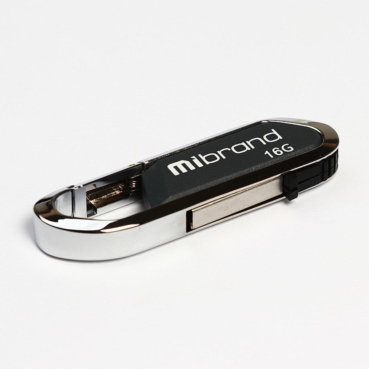 Флешка для ноутбука Mibrand USB 2.0 Aligator 16 Gb Grey