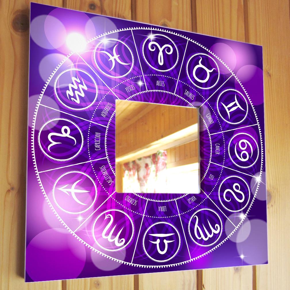 Зеркало декоративное Знаки зодиака 260х260 мм (M04552)