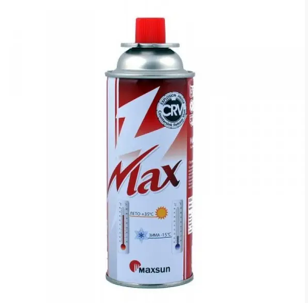 Балон газовий MAX MAXSUN для портативних газових пальників 220 г (17945296) Балон газовий MAX MAXSUN для портативних газових пальників 220 г (17945296)