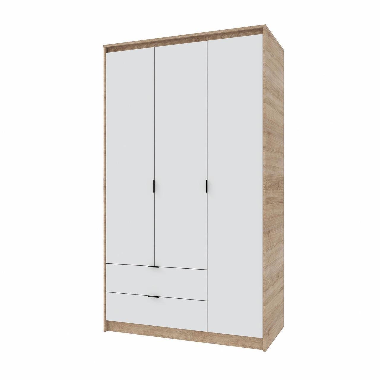 Шкаф Эверест Сити-1200 1202х500х2046 мм штанга-полки Дуб сонома/Белый (ЕВ20728.01)