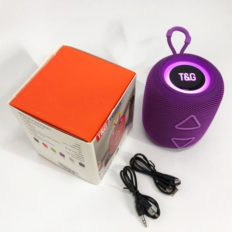 Портативная колонка TG 655 5 Вт RGB Purple (tf4885) - фото 2