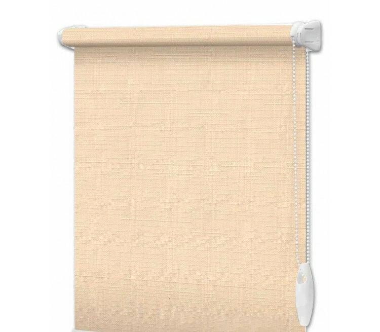 Рулонна штора Wenster Льон 877 45х160 см відкритого типу Кремовий (37019699)