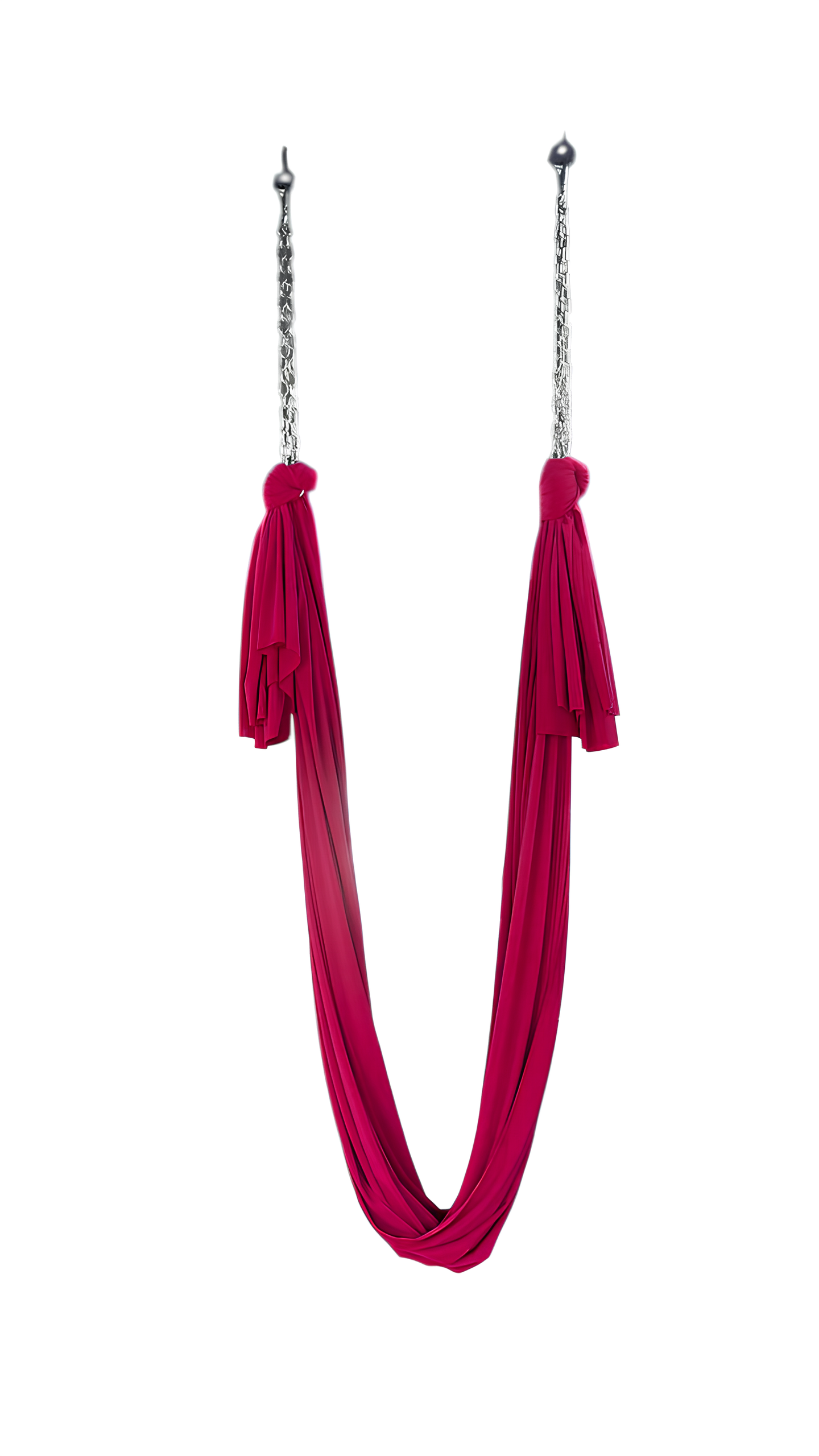 Гамак для флай/йоги/аеройоги Zelisko повний комплект кріплення/ланцюги/4 відеоуроки 5 м Малиновий (32963763)