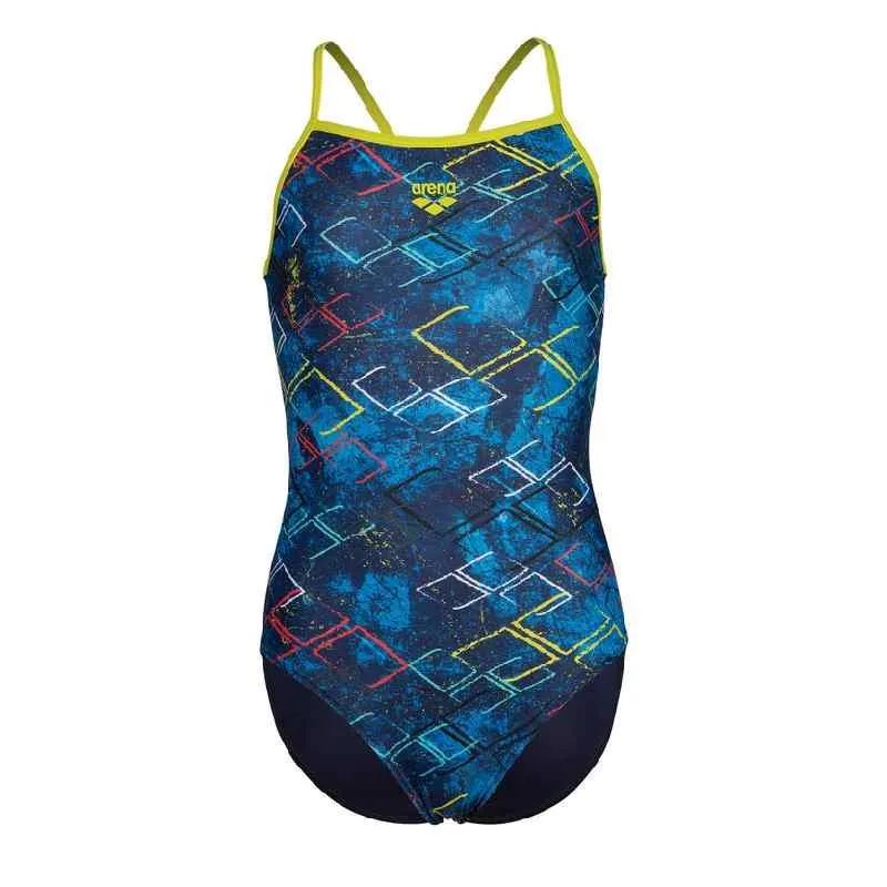 Купальник дитячий Arena DALY SWIMSUIT LIGHT DROP BACK 152 см Синій (003294-903 152) - фото 7