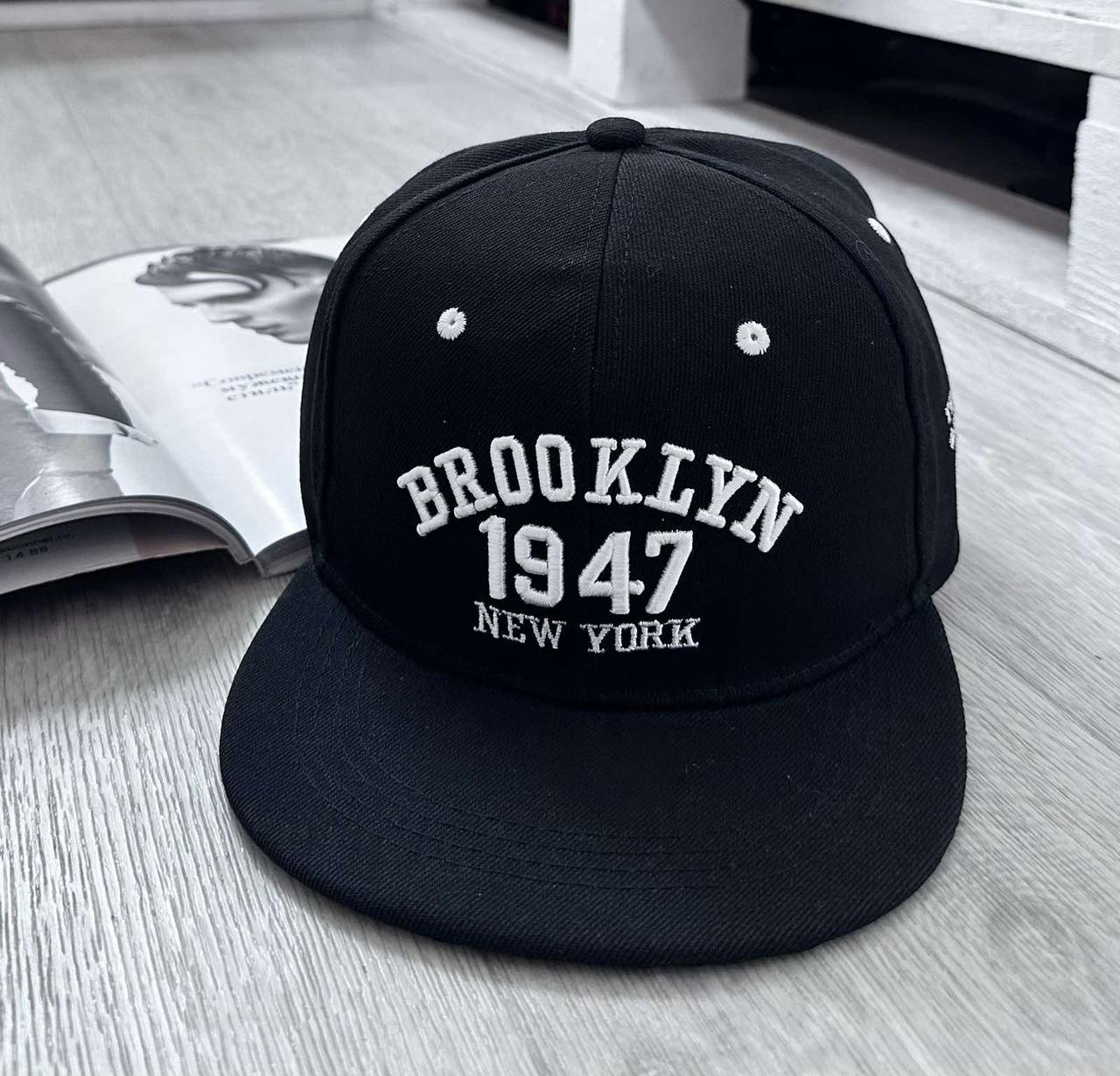 Кепка-снепбек Brooklyn 1947 NY 56-61 см Черный (9021)