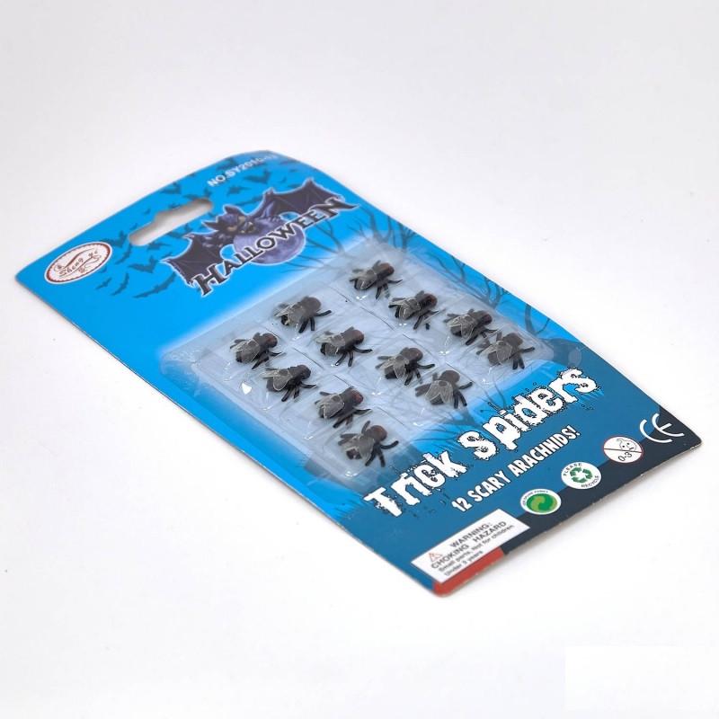 Декоративные Мухи на Хеллоуин 12 шт.